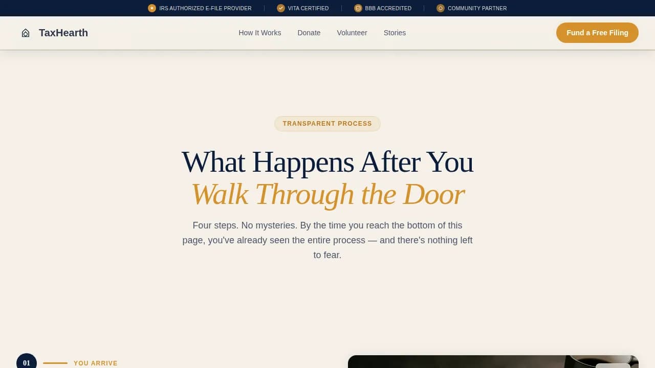 TaxHearth - Trusted Community IRS Tax Office Landing Page Template