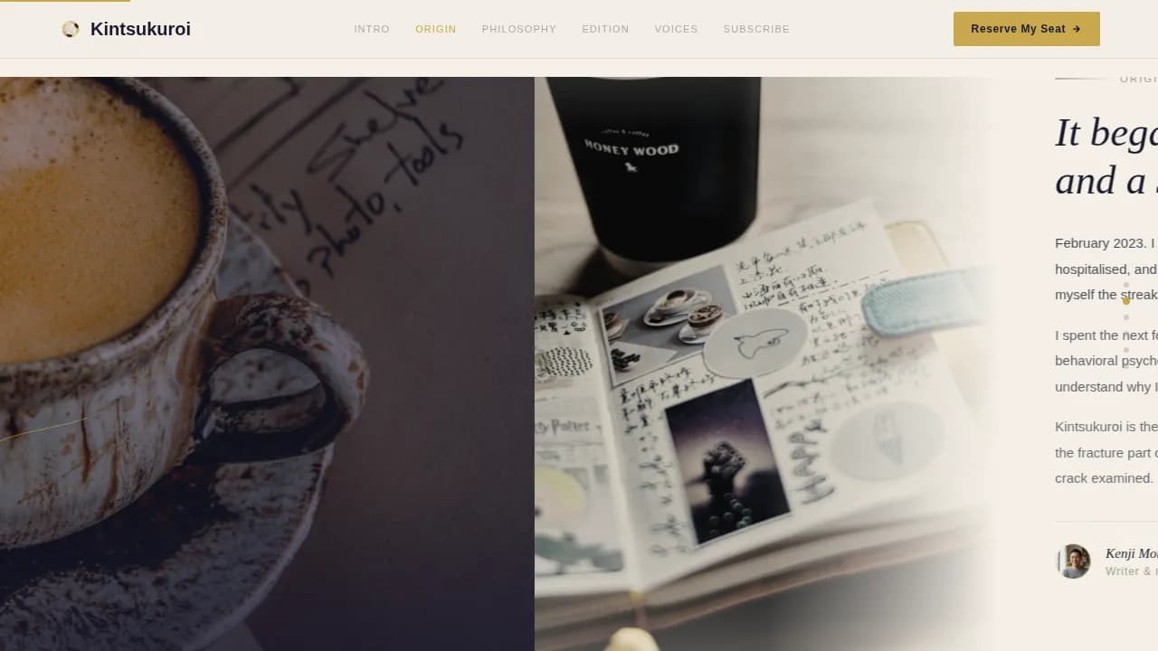 Ritual — Daily Habit Newsletter Landing Page Template