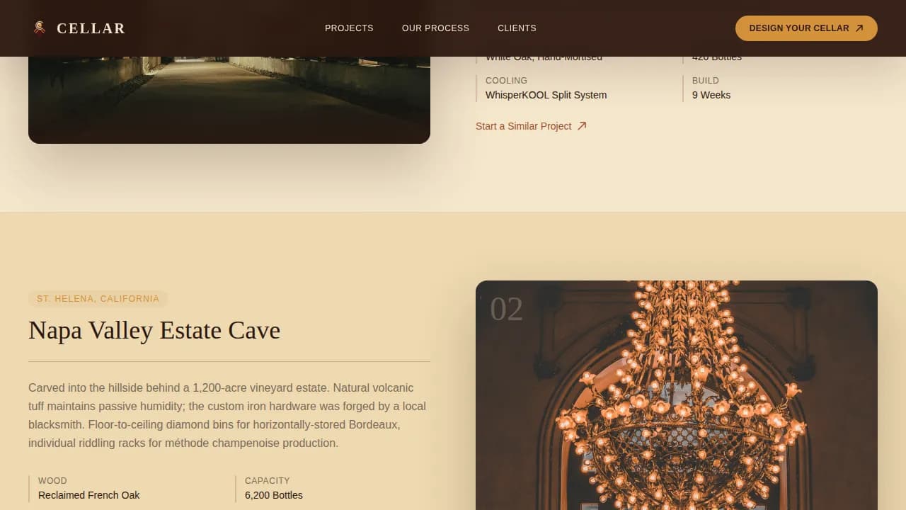 Reserve — Curated Wine Storage Landing Page Template