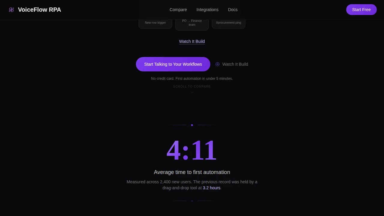 Invoke - Voice-Activated RPA Workflow Automation Landing Page Template