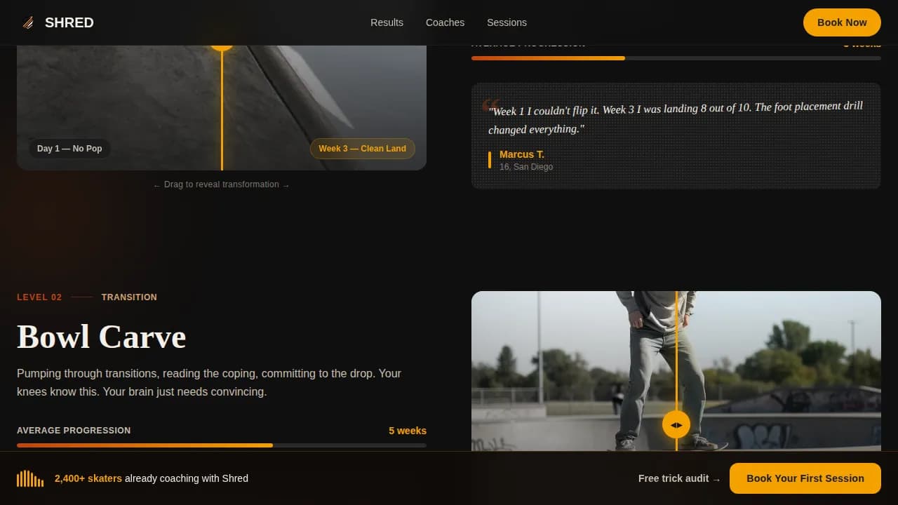 Shred Professional Website Template 2025x