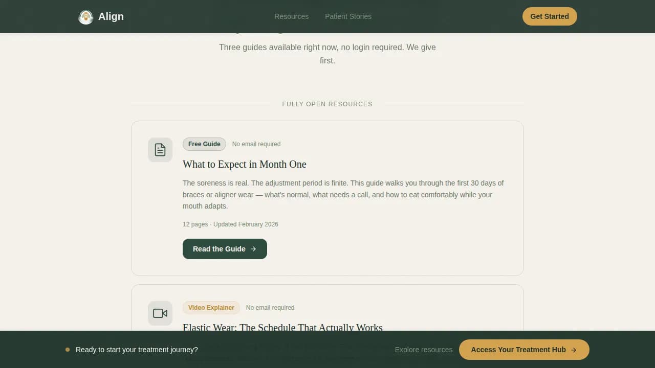 Orthodontic Patient Portal & Intake Website Template