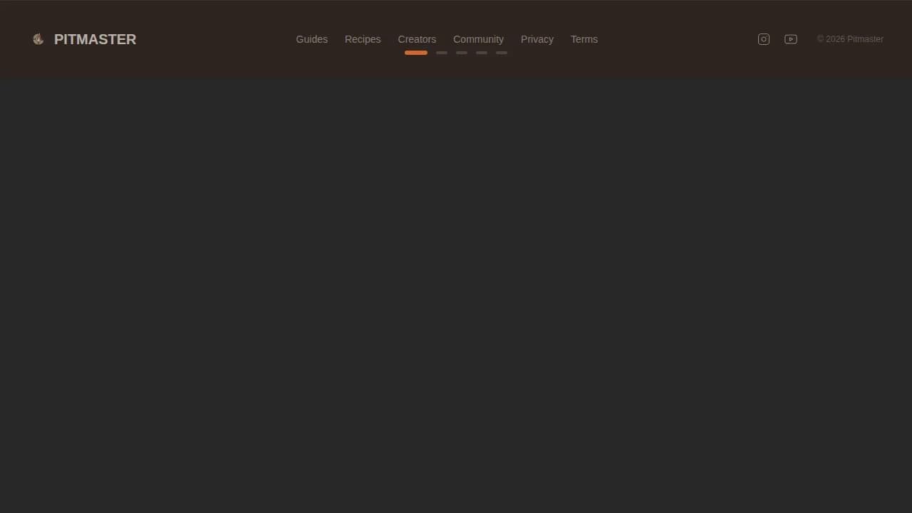 Pitmaster - Heritage Smokehouse Community Landing Page Template