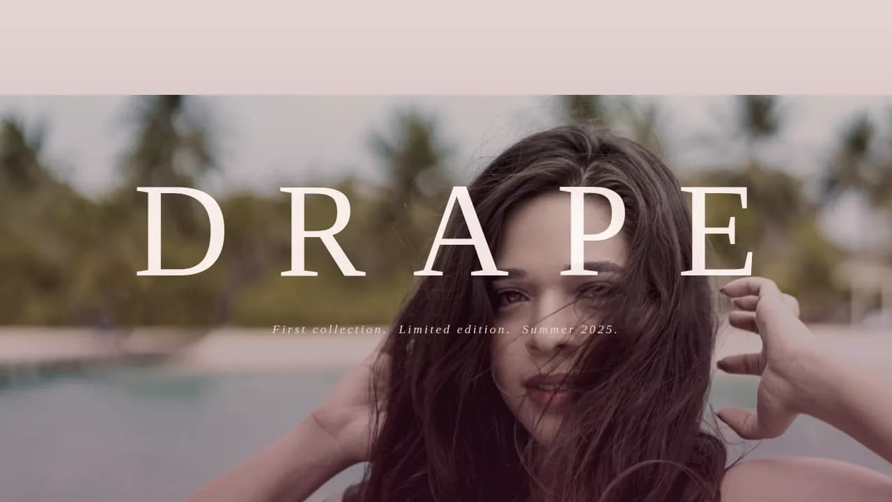 Wave — Luxury Swimwear Launch Landing Page Template
