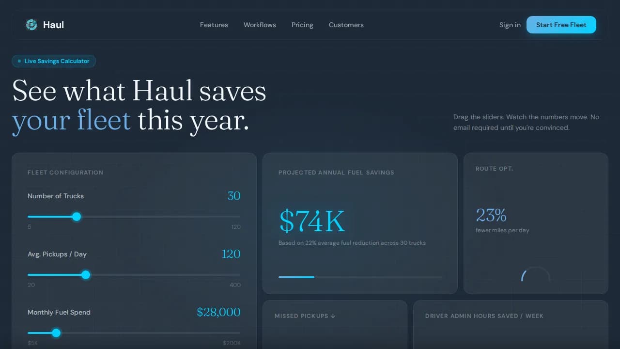 Route — Instant Logistics Dispatch Landing Page Template