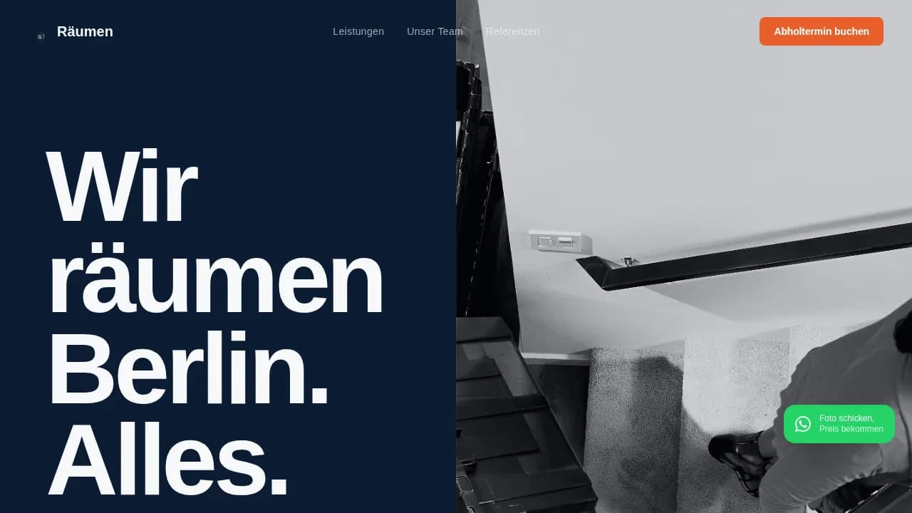 Haul — Efficient Junk Removal Landing Page Template