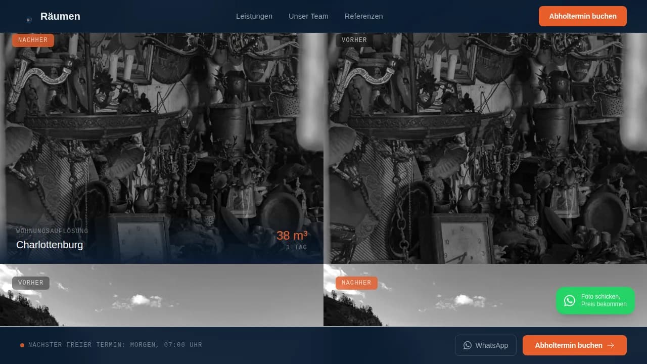 Haul — Efficient Junk Removal Landing Page Template