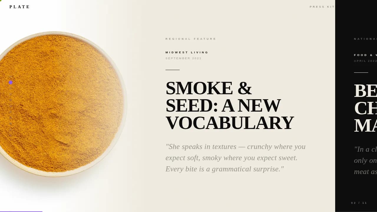 Chef & Culinary Portfolio Directory Website Template