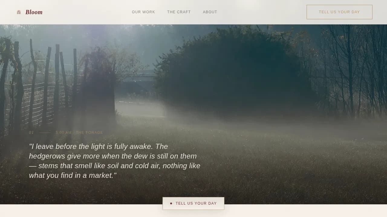 Woodland Wedding Professional Website Template