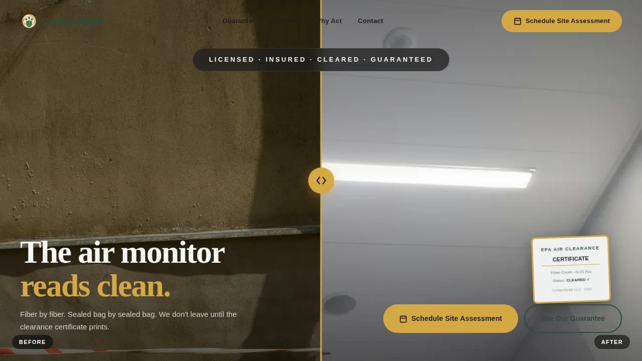Demolition & Site Work Booking Website Template