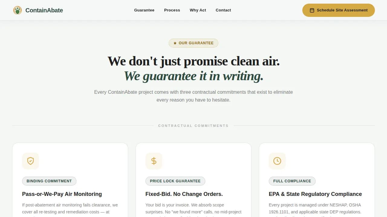 Demolition & Site Work Booking Website Template