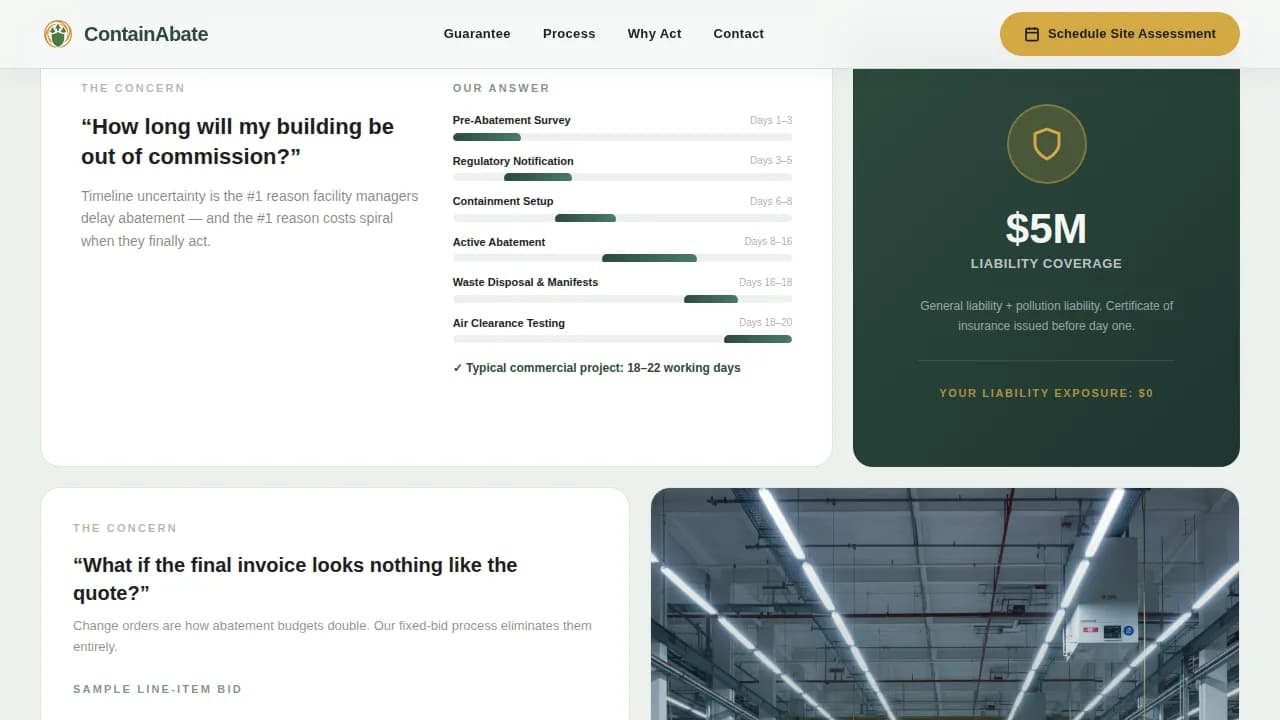 Demolition & Site Work Booking Website Template