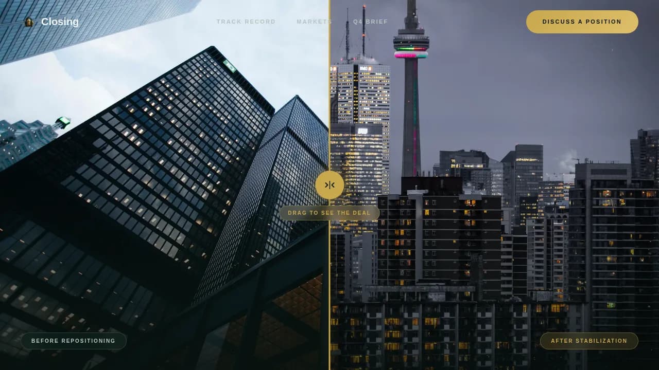 Landmark — Premium Commercial Real Estate Landing Page Template