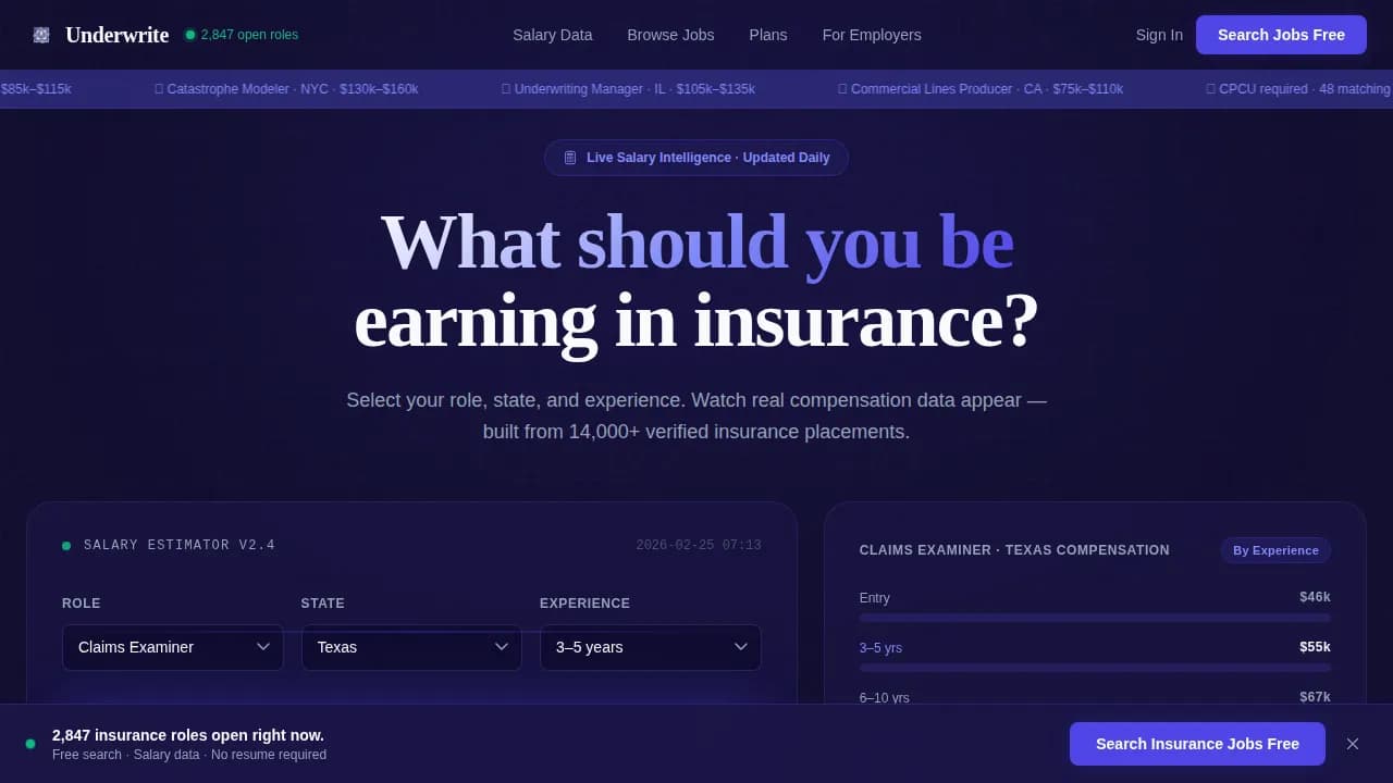 Insurance Digital Presence Careers Website Template