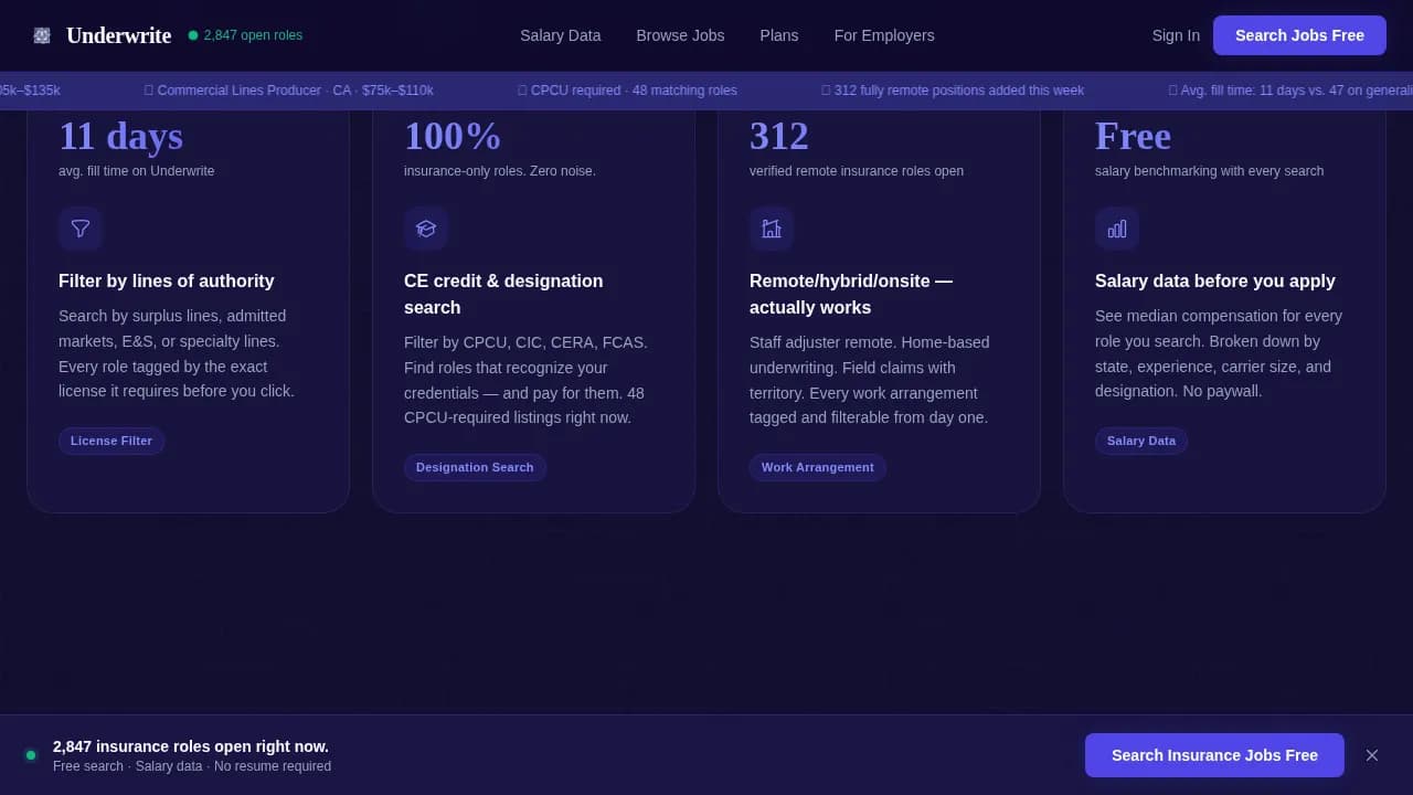 Insurance Digital Presence Careers Website Template