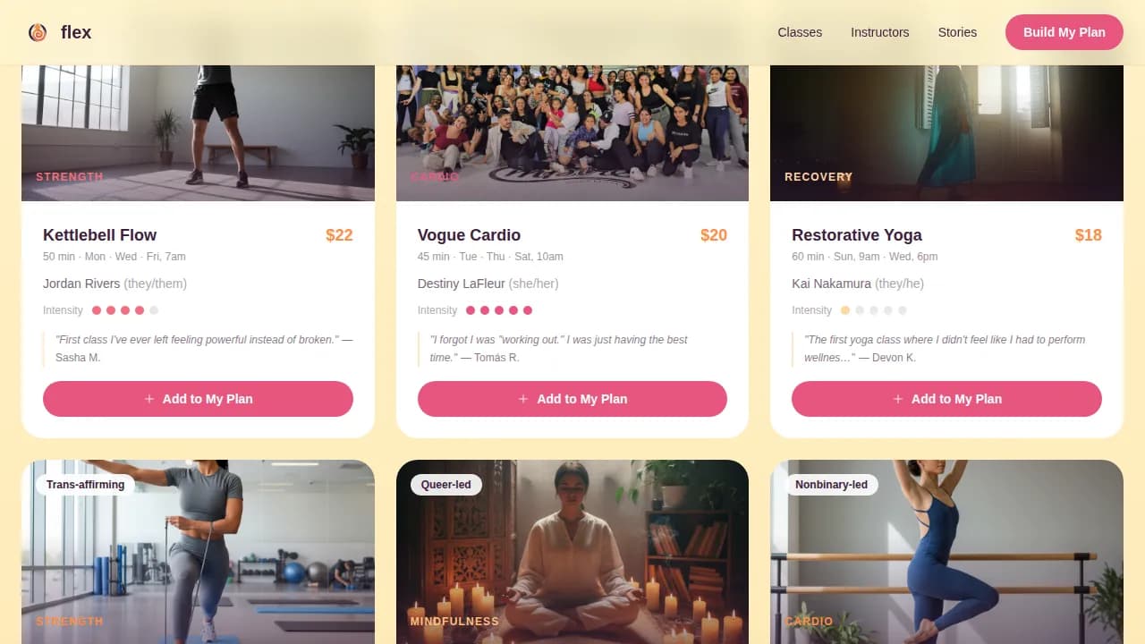 Flex - Curated Bundle Gallery Landing Page Template
