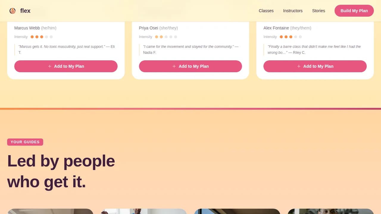 Flex - Curated Bundle Gallery Landing Page Template