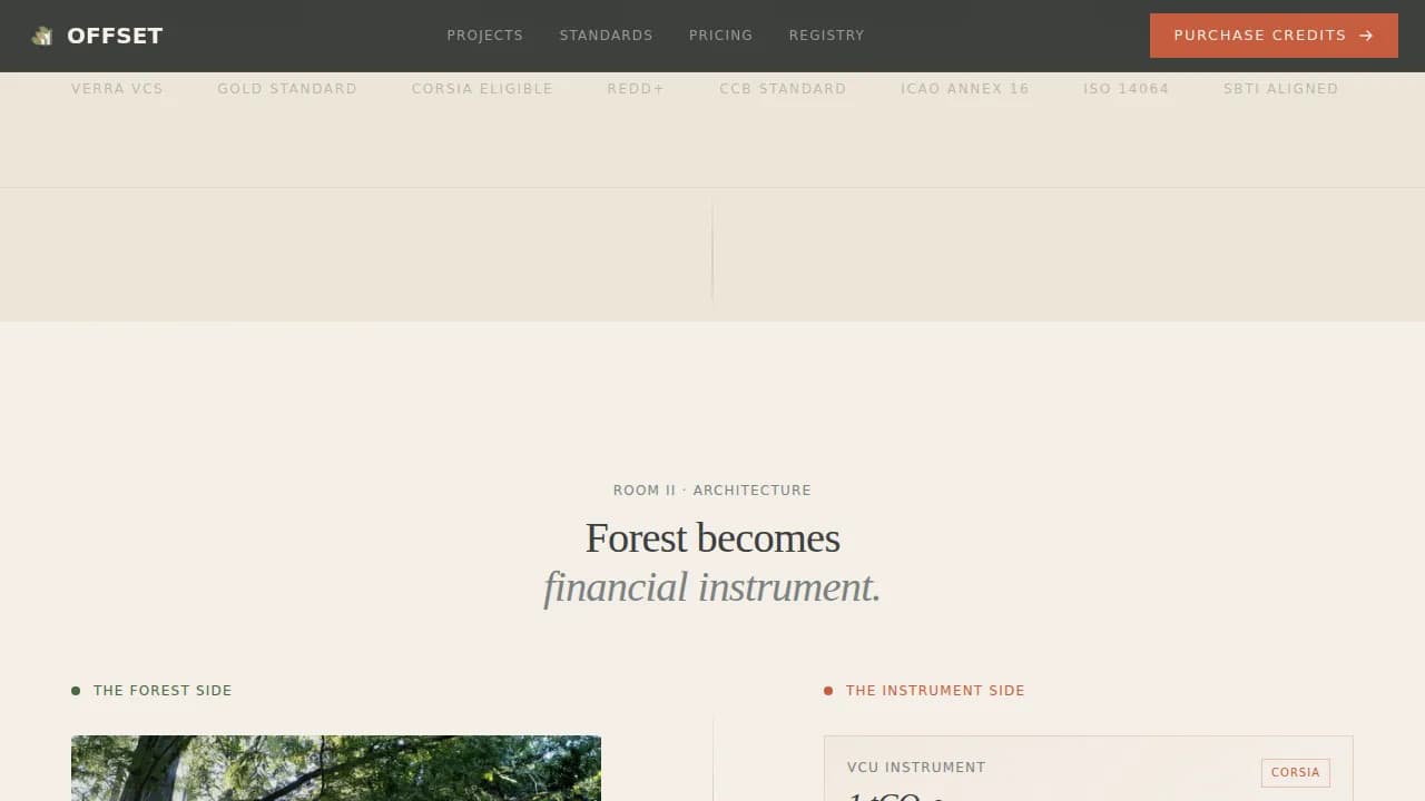 Verified Offset Carbon Brokerage Landing Page Template