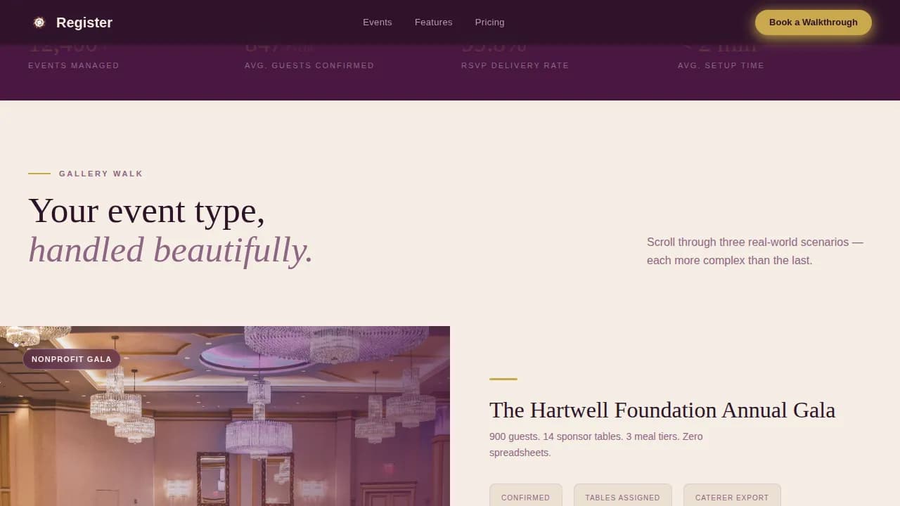 Register - Elegant Event Registration Landing Page Template