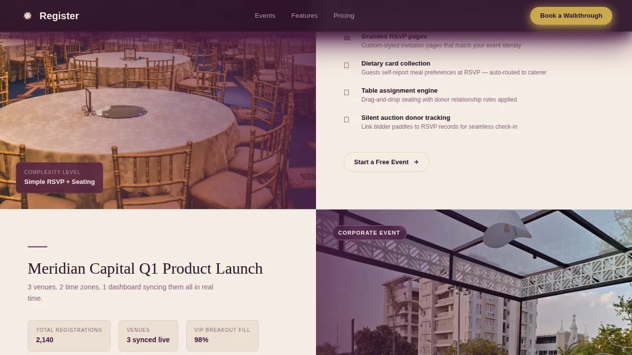 Register - Elegant Event Registration Landing Page Template
