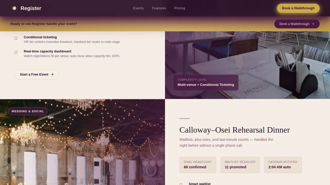 Register - Elegant Event Registration Landing Page Template