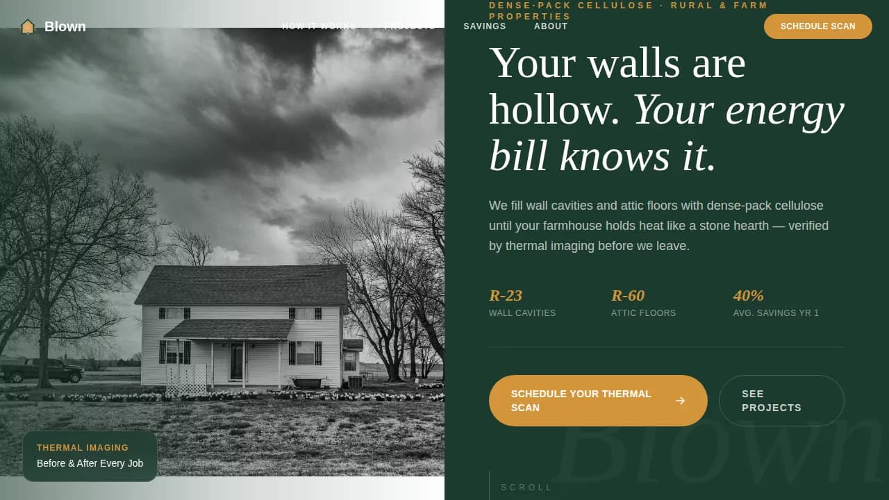 Insulate — Expert Thermal Service Landing Page Template