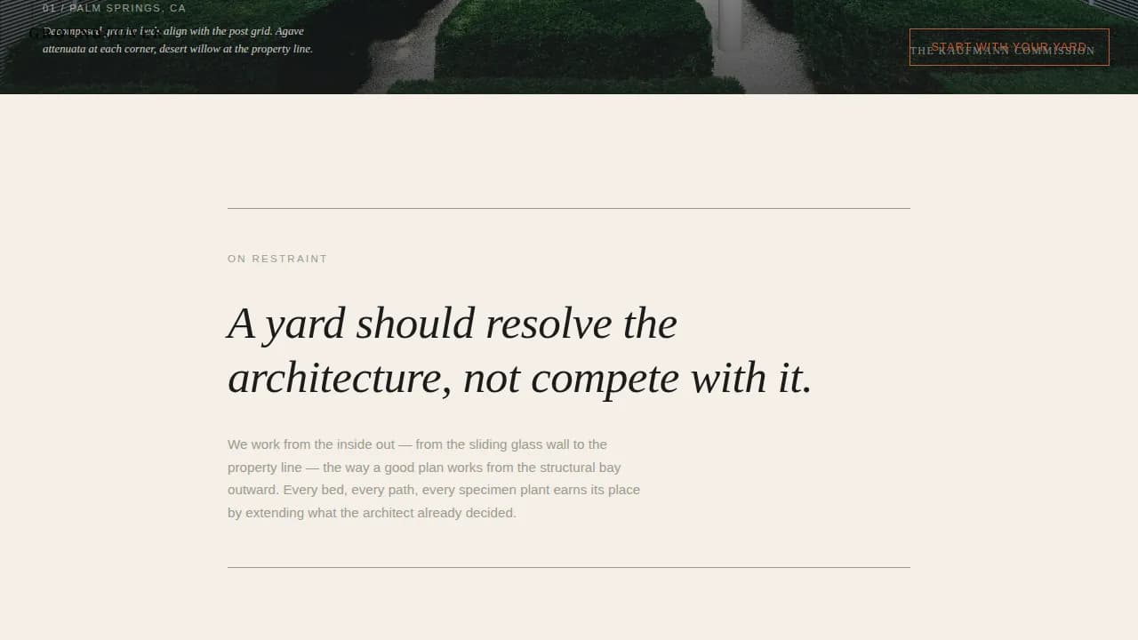 Verdant — Curated Landscape Design Landing Page Template