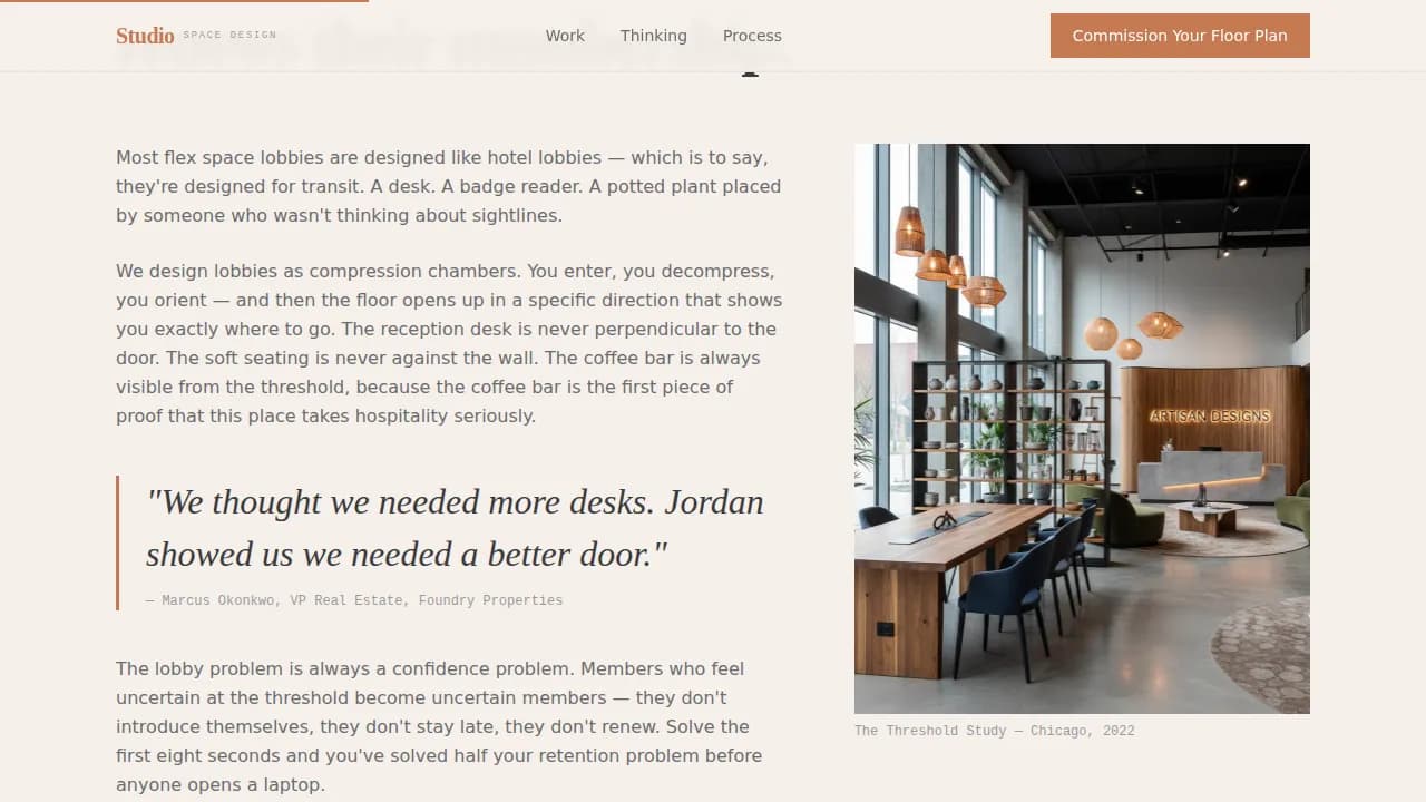 Studio — Innovative Workspace Solutions Landing Page Template