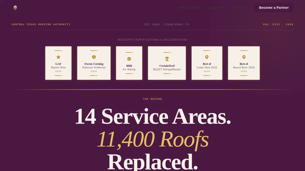 Reach — Premium Roofing Contractor Landing Page Template
