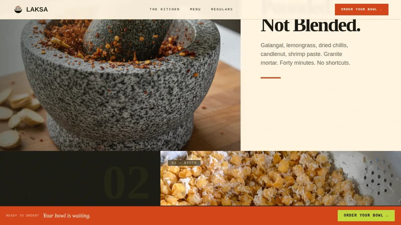 Spice — Vibrant Southeast Asian Dining Landing Page Template