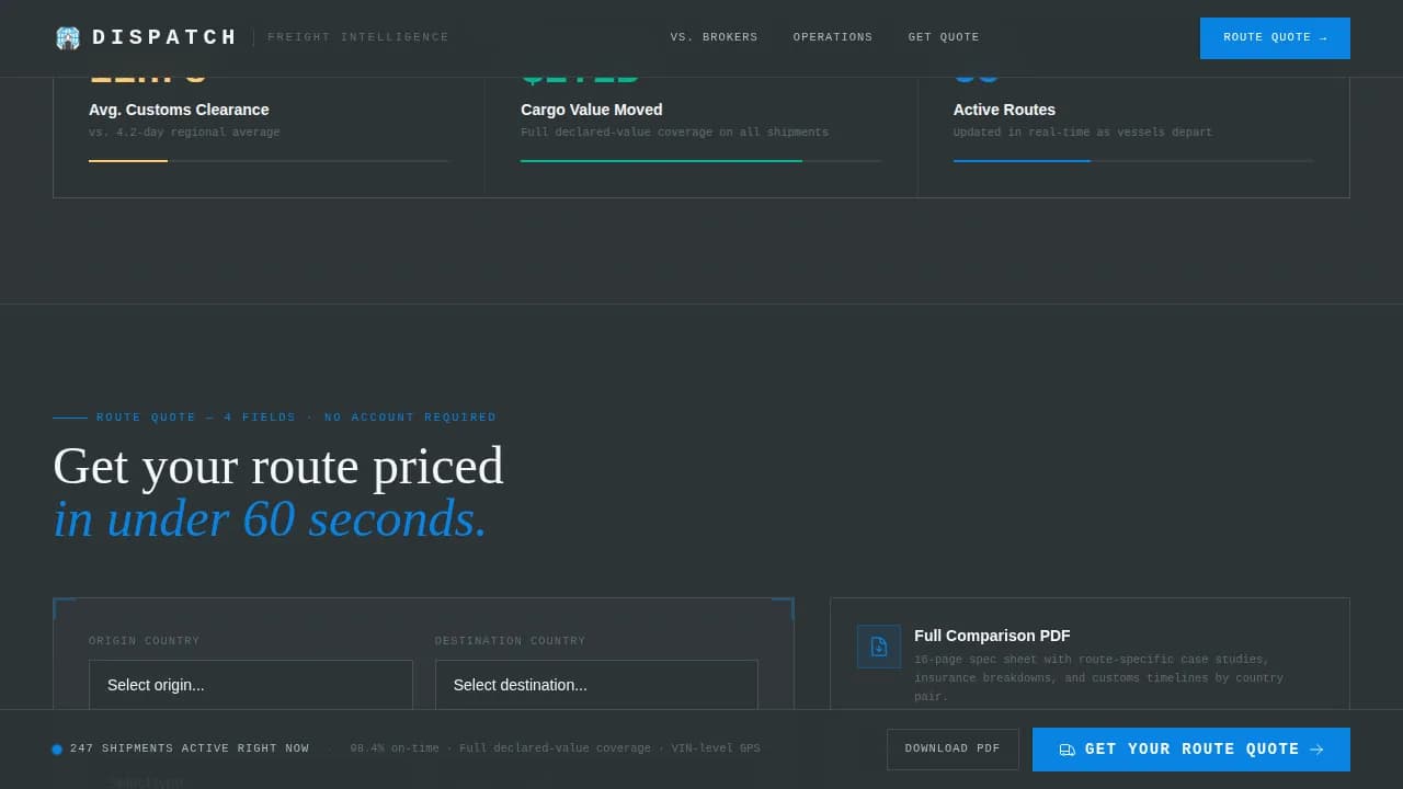 Fleet — Smart Logistics Management Landing Page Template