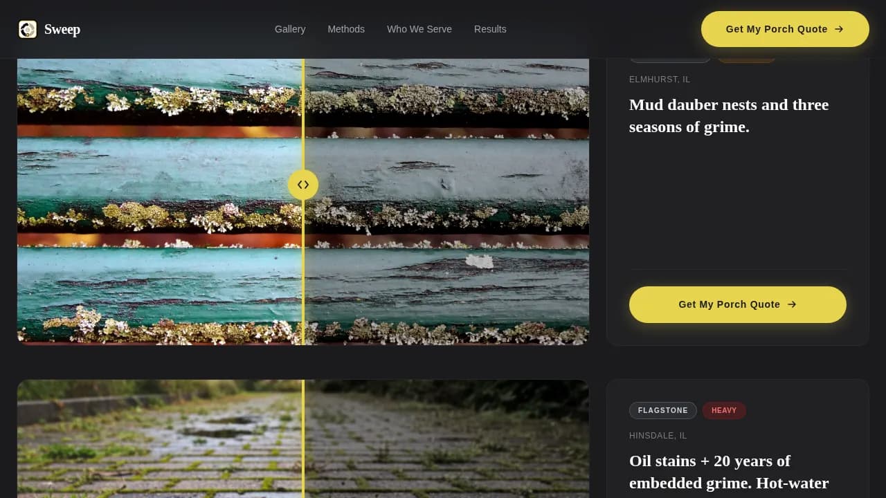 Pristine — Expert Cleaning Portfolio Landing Page Template
