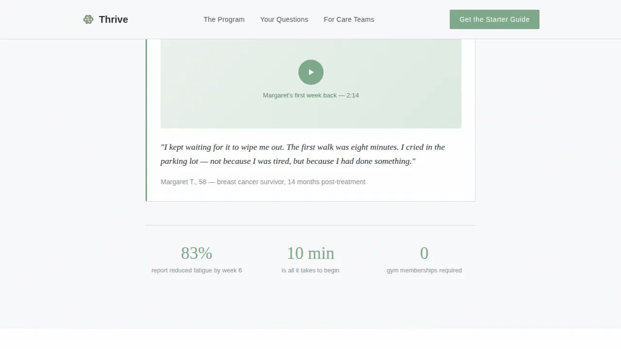 Vitality — Restorative Wellness Program Landing Page Template