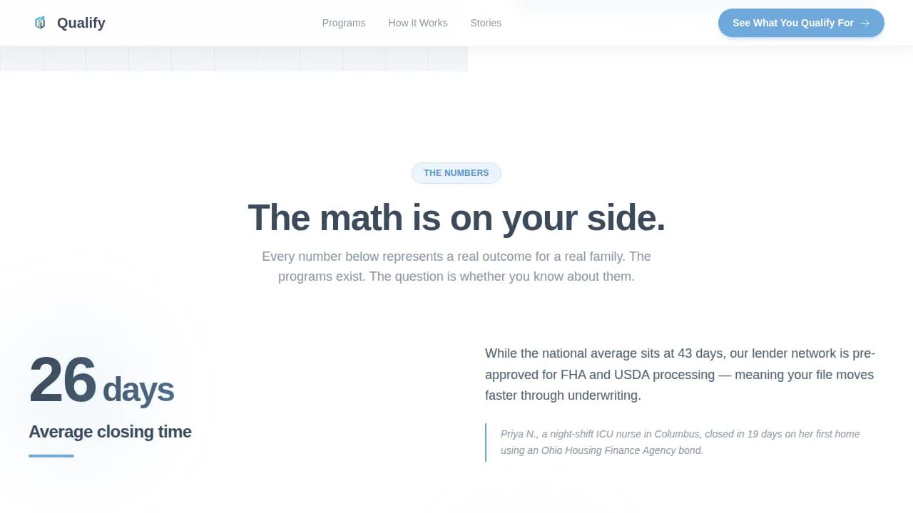 Approve — Accessible Affordable Mortgage Landing Page Template