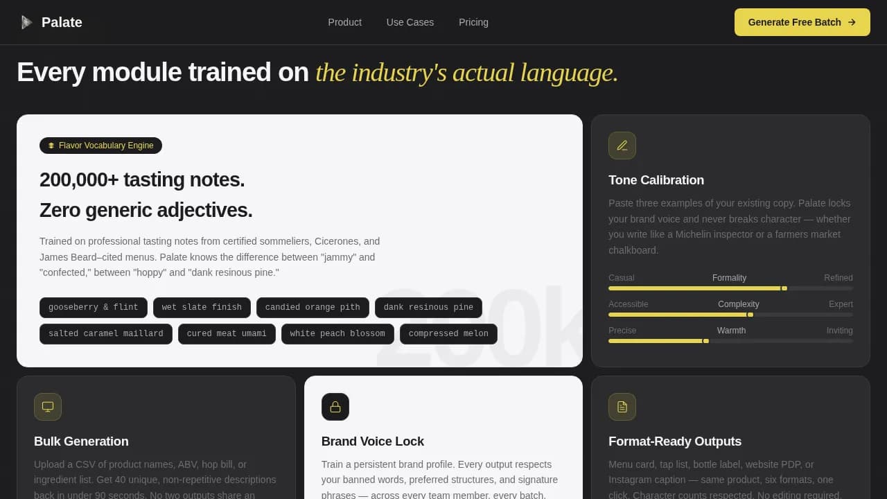 Flavor — AI-Powered Culinary Content Landing Page Template