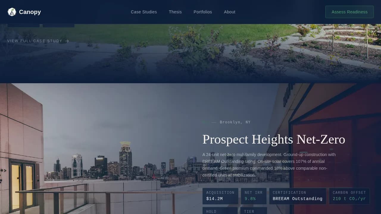 Invest — Strategic Green Capital Advisory Landing Page Template