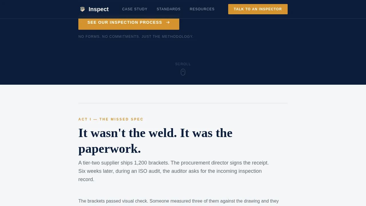 Verify — Compliance Auditor Booking Landing Page Template