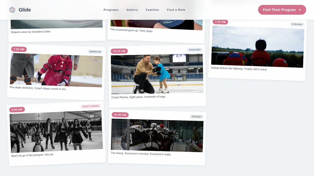 Stride — Community Youth Skating Landing Page Template