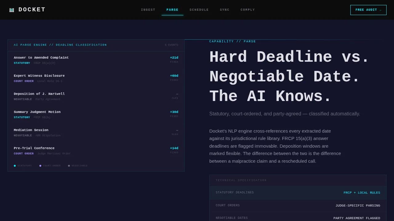 Calendar — Intelligent Court Management Landing Page Template