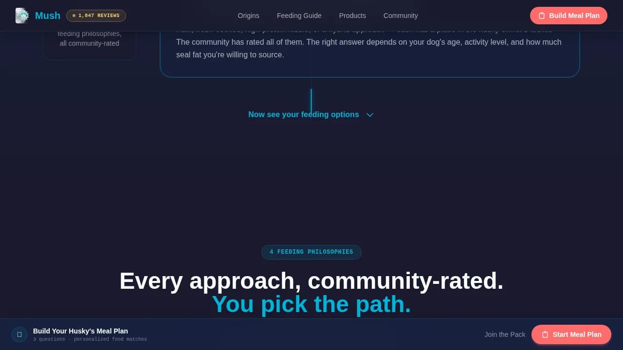 Vitacore — Arctic Nutrition Community Landing Page Template