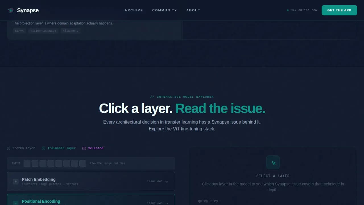 Synapse — Advanced Machine Learning Community Landing Page Template