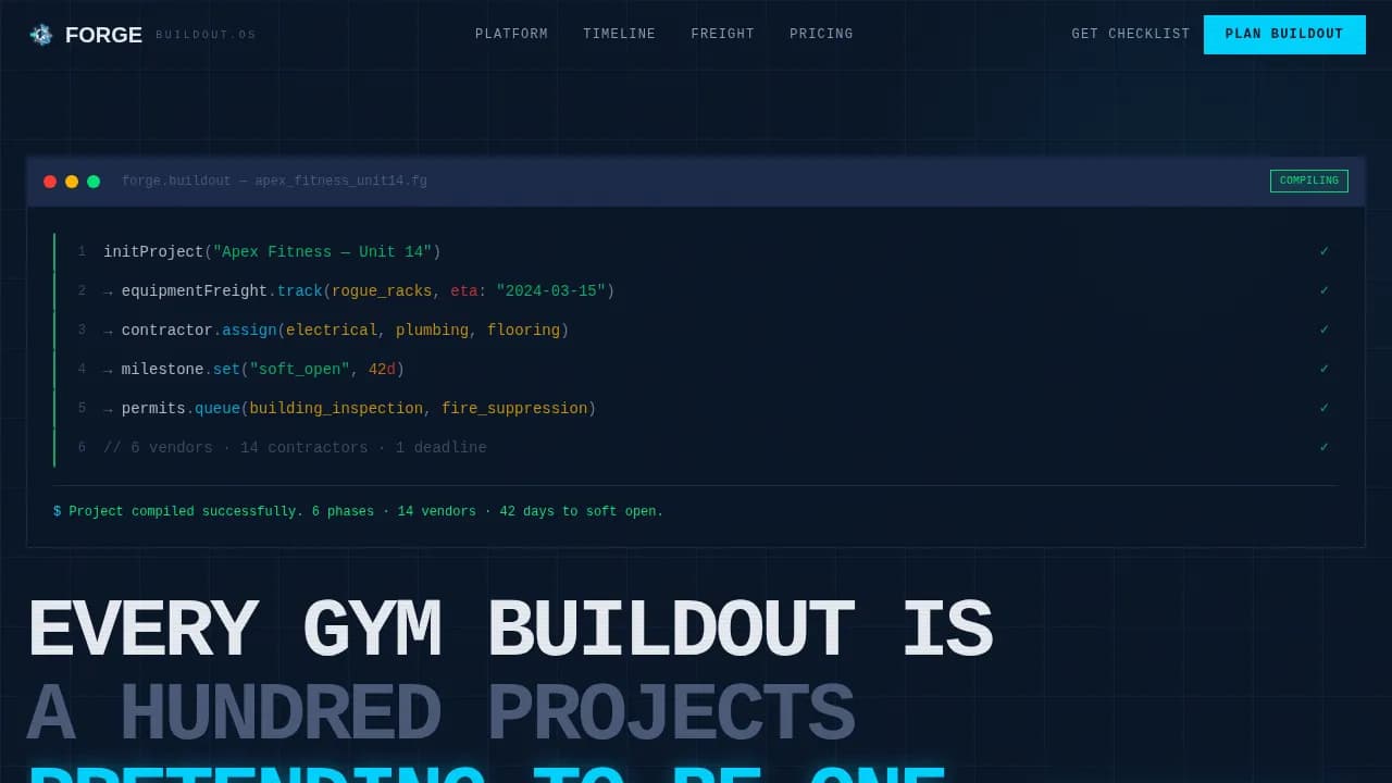 Iron — Expert Fitness Renovation Landing Page Template