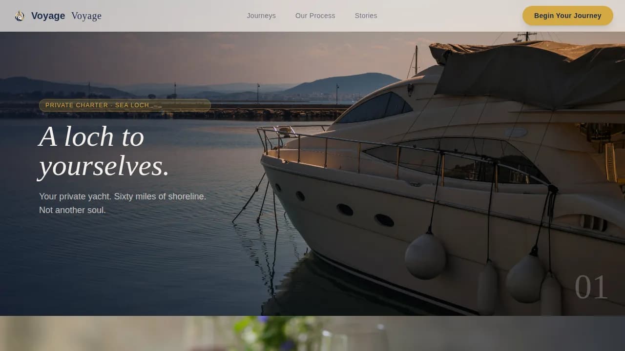 Escape — Curated Scottish Adventure Landing Page Template