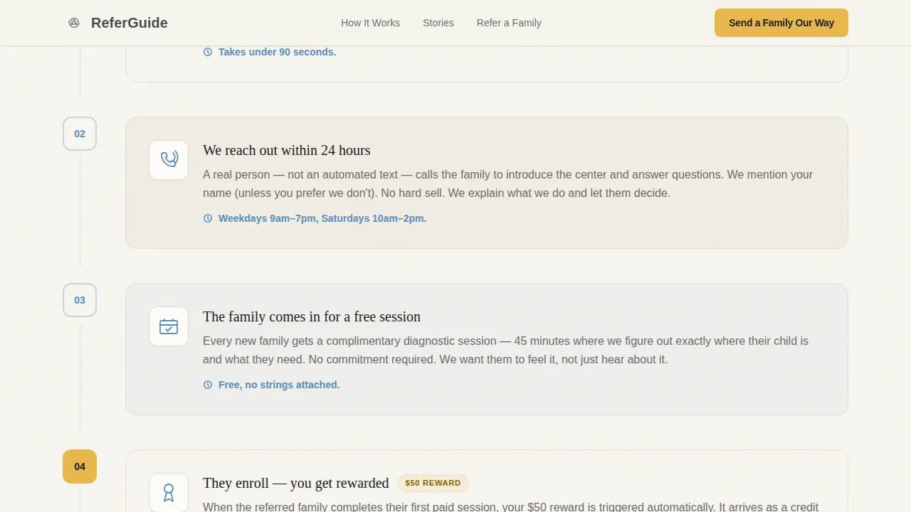 Advocate — Trusted Academic Referral Landing Page Template
