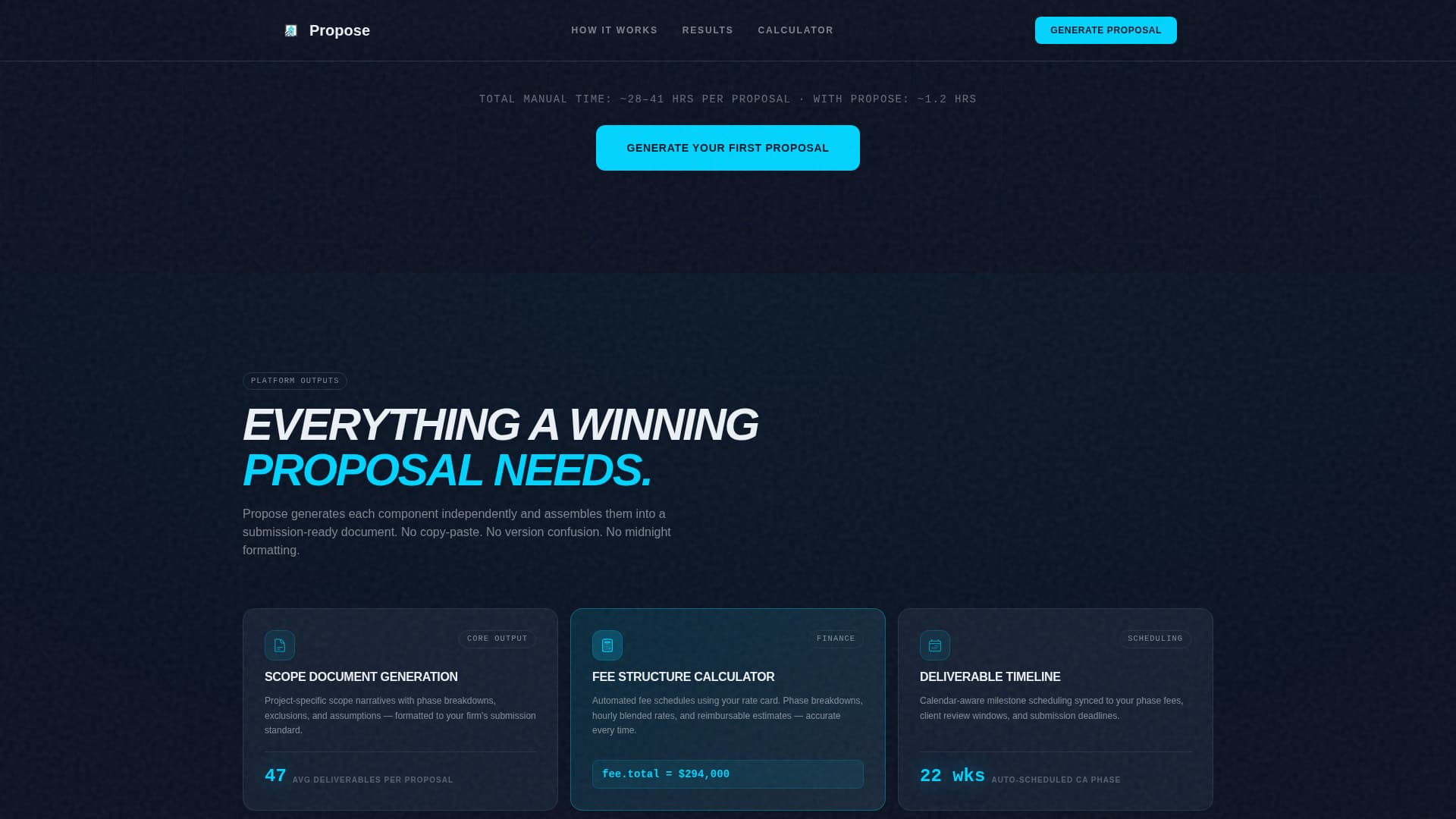 Architecture Firm Software Cost Calculator Website Template