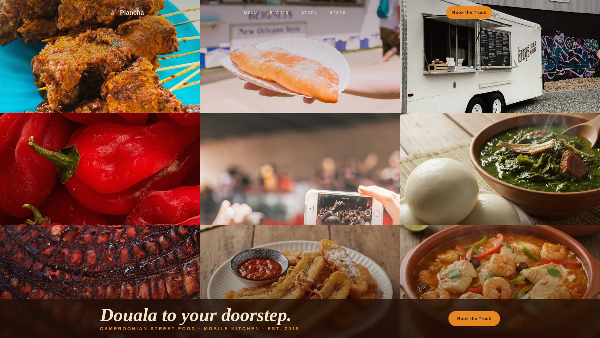 Cameroonian Cuisine Booking Website Template
