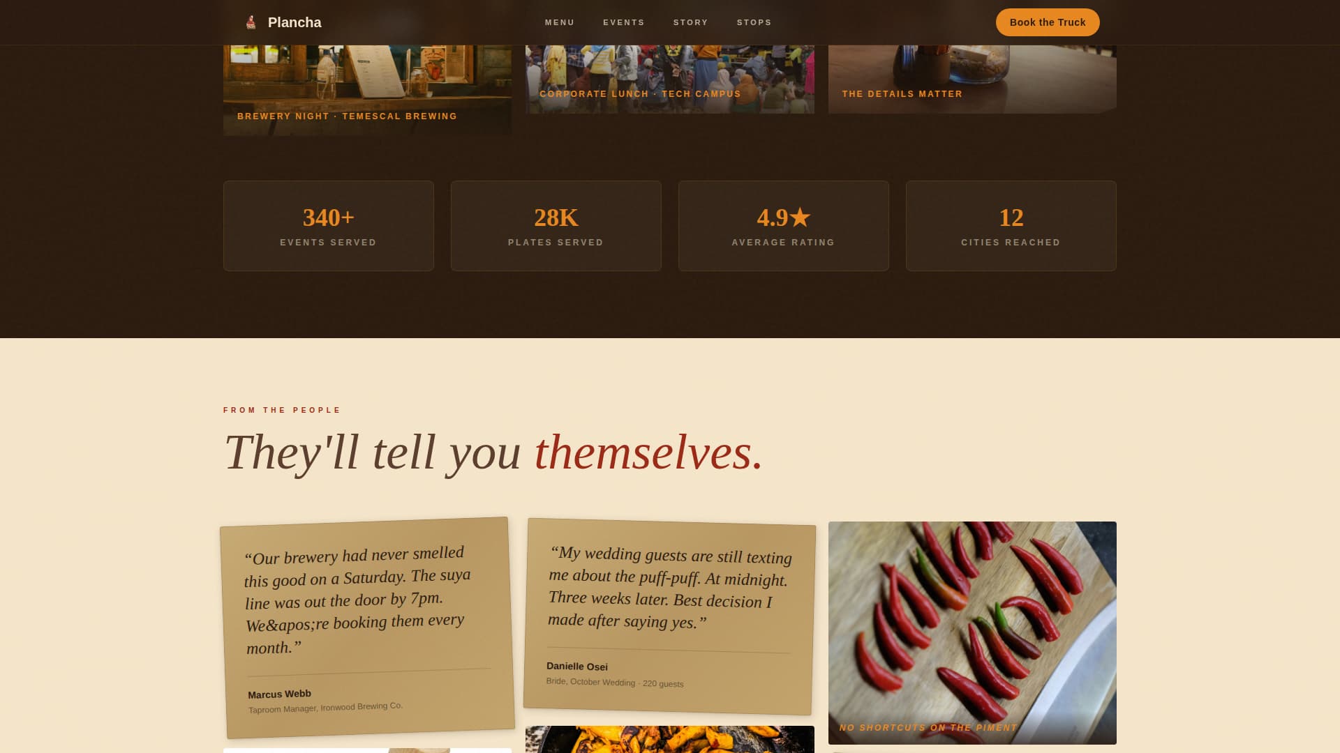 Cameroonian Cuisine Booking Website Template