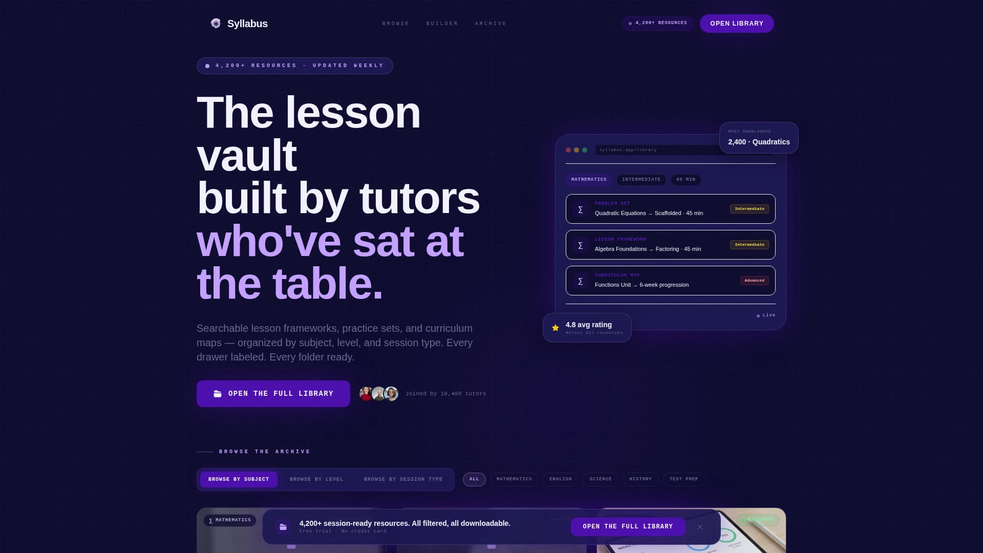 Tutoring Digital Presence Professional Website Template