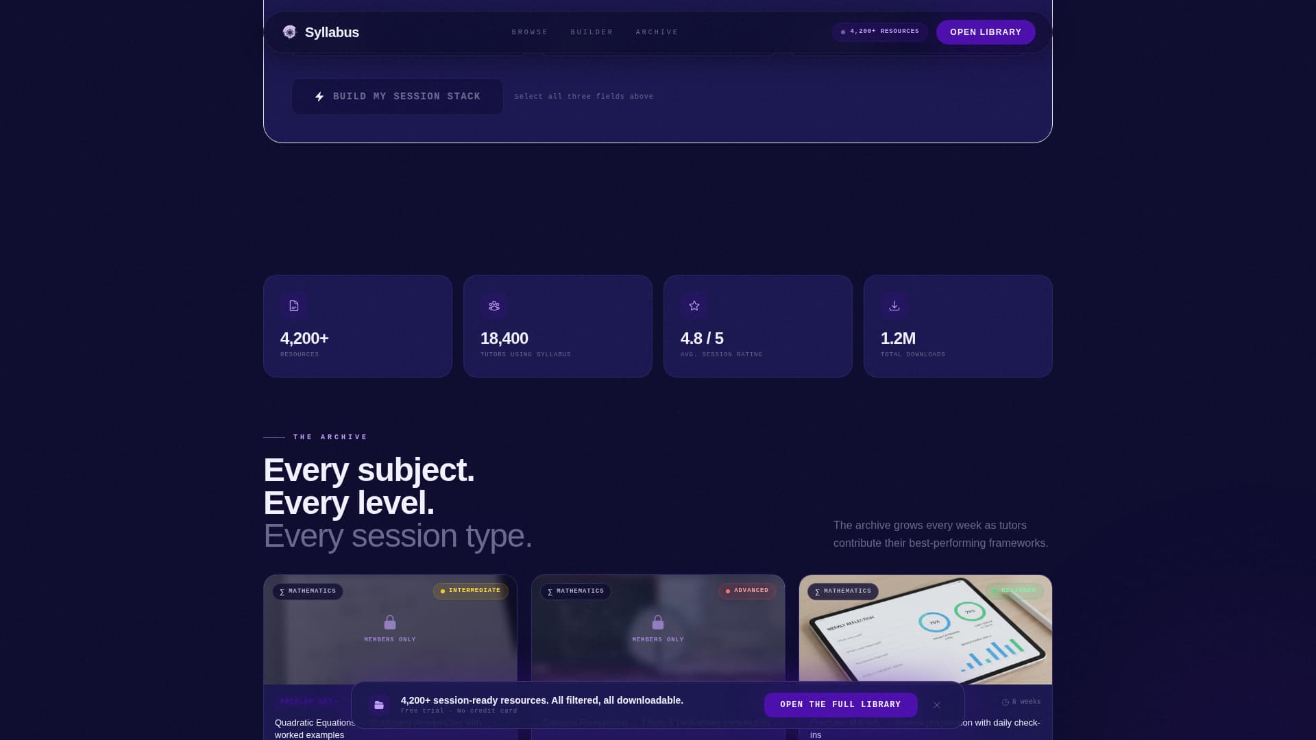 Tutoring Digital Presence Professional Website Template