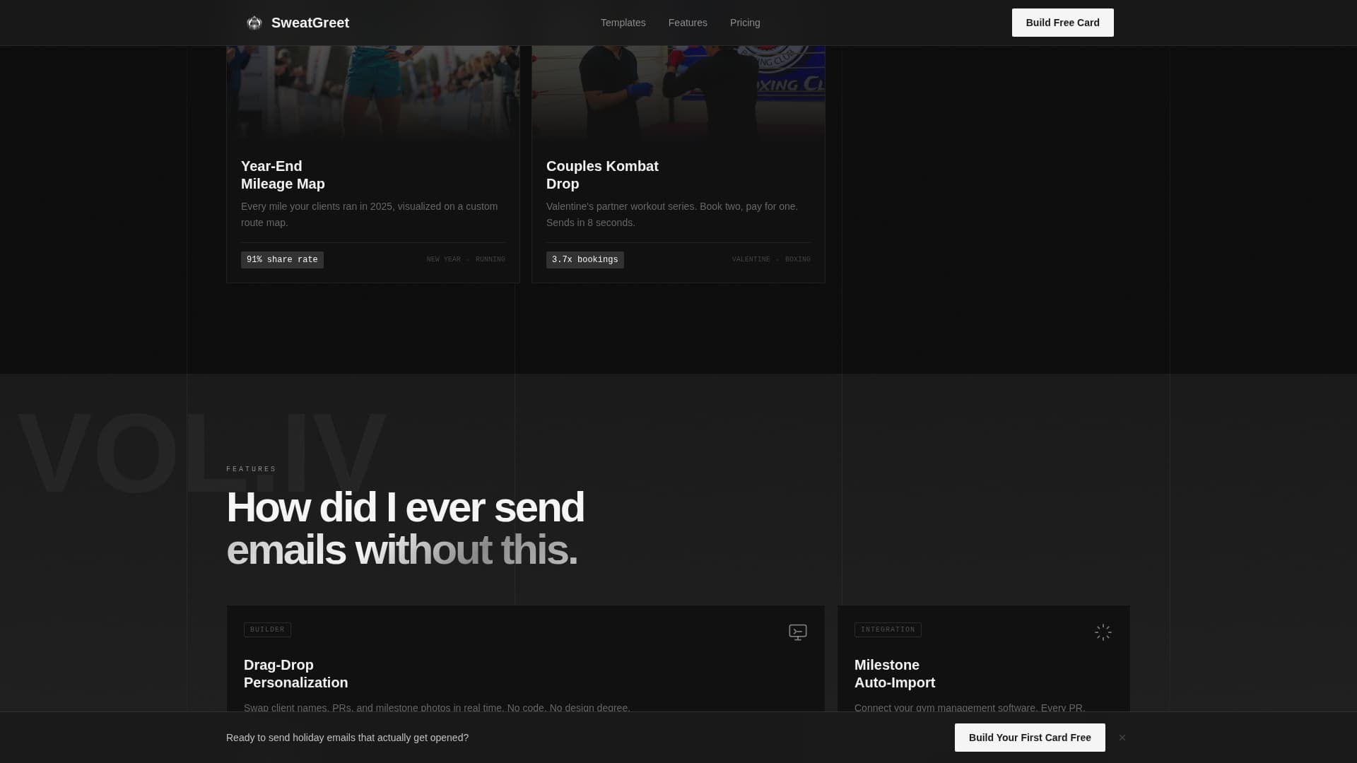 Fitness Email Marketing Directory Website Template
